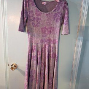 LuLaRoe dress, with lavender print